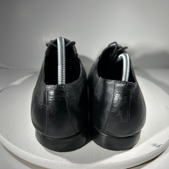 CHAUSSURES Paris Mens Leather Dress Shoes Size 11 EU 44 Black Oxford Pointed Toe main image 5